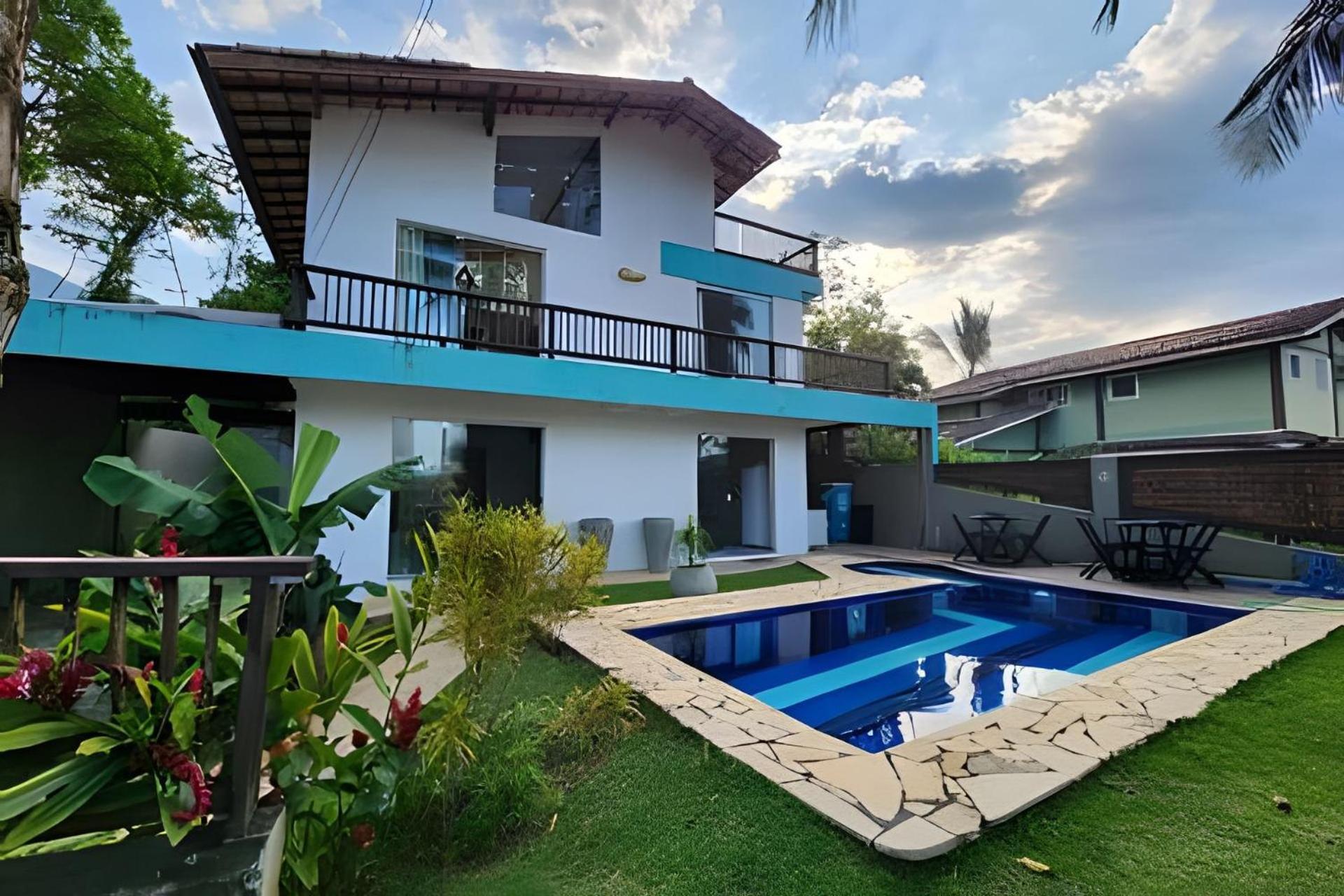 Bela Casa De 4 Suites Com Piscina E Vista - Curral Ilhabela Bagian luar foto